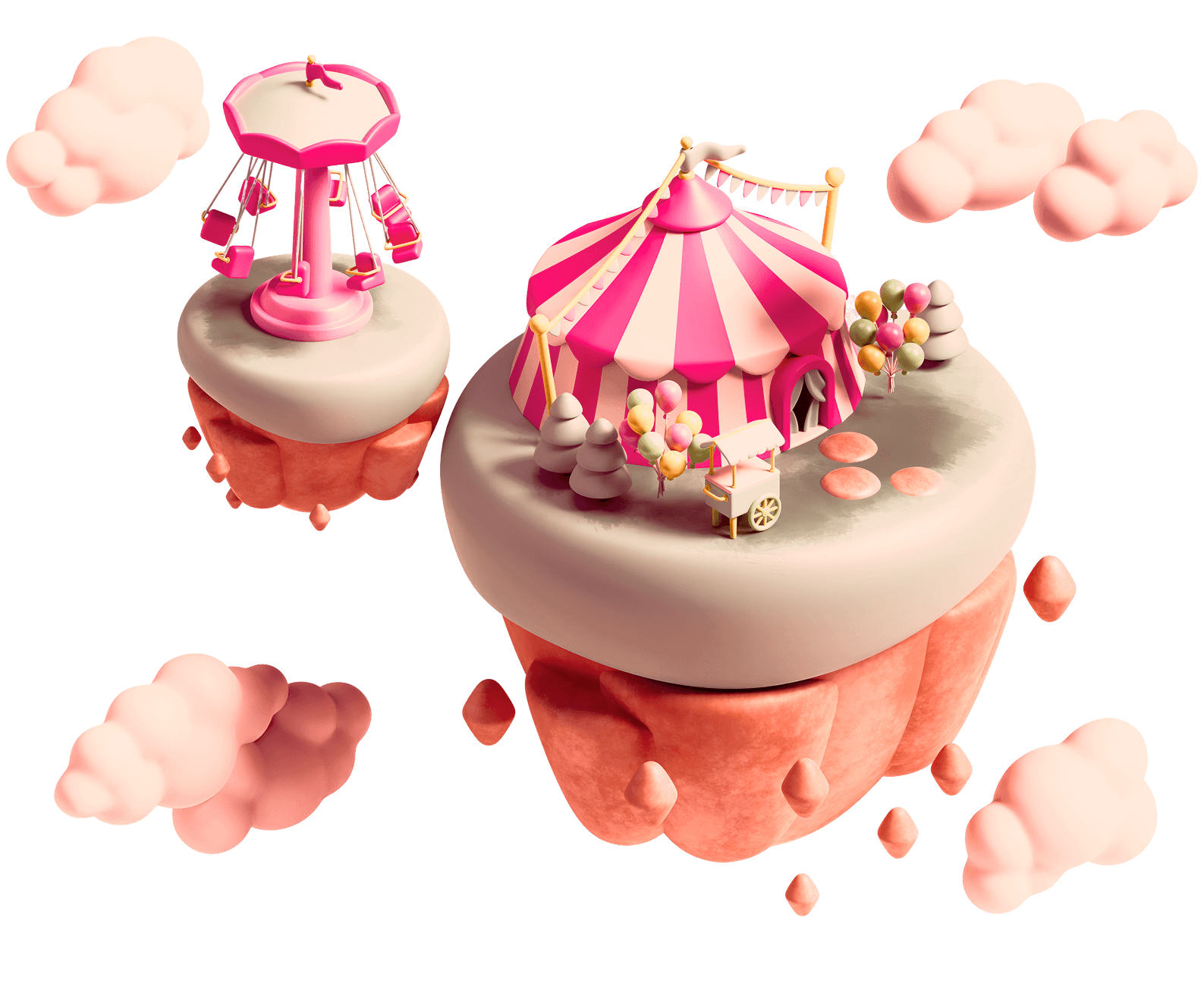 Kids party venue illustration